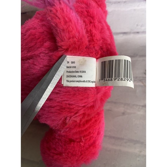 Kellytoy Neon Bright Pink Elephant Plush Stuffed Animal Toy Floppy Ears 2018 - Picture 7 of 8